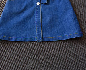 Vente en gros, livraison gratuite, gilet en jean bleu pour enfants, robe sans manches pour filles, robe pour filles, achat en ligne en Thaïlande - Product Image 6