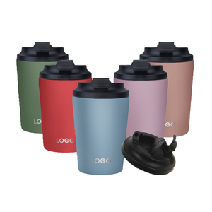 Vaso Térmico de Viaje Aislado de 8oz/12oz, Doble Pared de Acero Inoxidable, Tapas Reutilizables, Aislamiento Térmico de 12-24 Horas, LED - Product Image 1