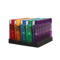 Nouveau briquet à gaz électronique en plastique en vrac, briquet électronique rechargeable créatif