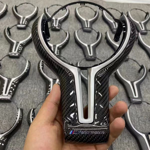 Penutup roda kemudi serat karbon, pengganti t-back untuk BMW <span class=keywords><strong>m</strong></span>-sport seri perak - Product Image 2