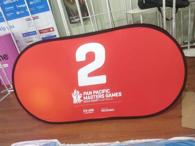 Outdoor Advertising Trade Show Promotional Foldable Display Stand Printed Horizontal Pop up a Frame Banner