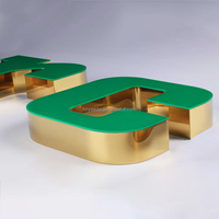 Enseigne LED extérieure étanche 60/70/80 pouces 3D sans cadre/avec cadre avec lettres LED pour la publicité et la décoration. LOGO 3D