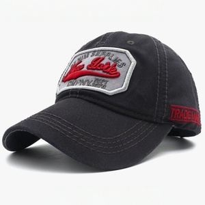 Casquette de baseball unisexe à visière incurvée avec logo brodé personnalisé, style vintage délavé, lettres appliquées, casquette de sport Snapback - Product Image 3