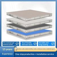 Panneaux muraux et de plafond en aluminium nid d'abeille SPC modernes personnalisés, panneaux insonorisants et isolants thermiques grand format pour usage domestique