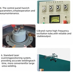 آلة لحام قماش بتردد عالٍ 8 كيلووات، آلة ختم قماش مشمع PVC، معدات صناعة الخيام - Product Image 3