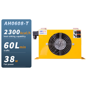 Enfriador <span class=keywords><strong>de</strong></span> Aceite Hidráulico AH0608T-CA con Ventilador Eléctrico, Intercambiador <span class=keywords><strong>de</strong></span> Calor <span class=keywords><strong>de</strong></span> Placas y Aletas - Product Image 1
