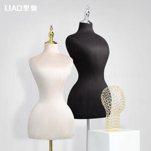 Maniquíes Sencillos <span class=keywords><strong>de</strong></span> Medio Cuerpo <span class=keywords><strong>de</strong></span> Tela Talla Grande para Fotografía <span class=keywords><strong>de</strong></span> Ropa Femenina con Cadera y Busto <span class=keywords><strong>Grandes</strong></span> - Product Image 4