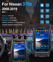 Jiawell - Estéreo para Auto de 13.8 Pulgadas con Android, Compatible con DSP, FM, 4G, Carplay, Mirror Link, WiFi y Bluetooth Integrados, para 370Z 2008-2019