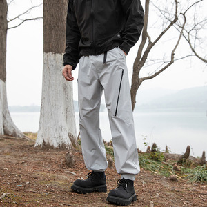 <span class=keywords><strong>Pantaloni</strong></span> Cargo estivi da <span class=keywords><strong>uomo</strong></span> alla moda di marca tre prove rilassate tute da alpinismo Casual <span class=keywords><strong>pantaloni</strong></span> lunghi a gambe piatte - Product Image 1