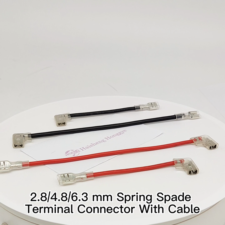 Dişi Faston 2.8 6.3 con reten 6.3mm Pitch serisi pirinç elektrik