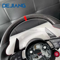 Volant en cuir, simili daim et fibre de carbone personnalisé pour Audi, nouvelle version avec bouton de démarrage, compatible R8 TT RS RS3 456 A4 A6 Q3 Q5 Q7