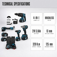 18V 20V 21v Baterai Lithium Terbaik Bor Listrik Tanpa Kabel Mesin Bor Tenaga Listrik Alat Bor Tanpa Sikat MKT Set Perkakas Kombinasi