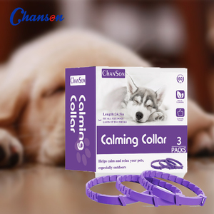 Paquete de 3 collares de lujo calmantes para gatos y gatitos, <span class=keywords><strong>collar</strong></span> antiladridos para perros hecho de goma - Product Image 1