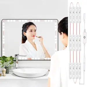 Phong Cách Hollywood Dimmable LED Trang Điểm Vanity Gương Đèn Cho Phòng Tắm