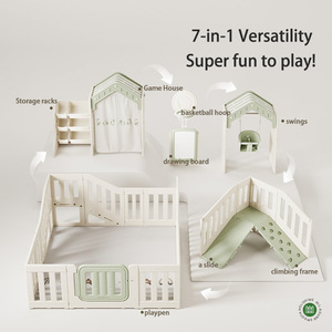 Nuovo Design 2025 Box per Bambini 7 in 1 Sicuro Casetta da Gioco in Plastica per Cameretta e Parco Giochi Interno per Bambini - Product Image 2