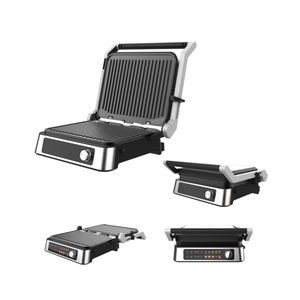 Plaque de cuisson électrique numérique LCD Panni Press, ouverture à 180 degrés, surface antiadhésive, plaque détachable, appareil à <span class=keywords><strong>sandwich</strong></span>, utilisation en intérieur, 2000W - Product Image 2