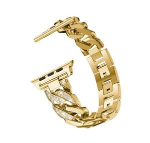 Bracelet de montre en diamant à une rangée de strass en denim pour Apple Watch 38mm 42mm pour <span class=keywords><strong>Iwacth</strong></span> 6 7 8Series - Product Image 3