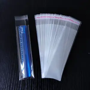 OEM Service Wholesale Custom OPP Transparent Plastic Self-adhesive Pocket Ziplock Pouch Pen Jewelry Candy Gift Packaging