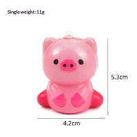 Produit transfrontalier très vendu : Jouet à presser en PU à récupération lente, en forme d'animal, jouet capsule dessin animé souple, boîte mystère, jouet de décompression, porte-clés