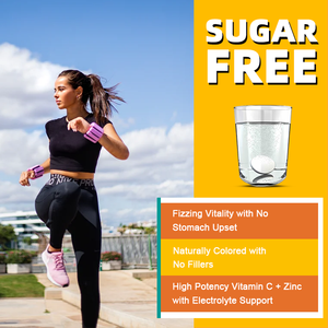 OEM/ODMビタミンC + 亜鉛オレンジ味肌に輝く美容ビタミンサプリメントビタミンc発泡性錠剤 - Product Image 3