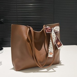 Của phụ nữ công suất lớn PU Tote Túi mở túi vai cho sinh viên đại học lớp túi lớn Túi xách - Product Image 5