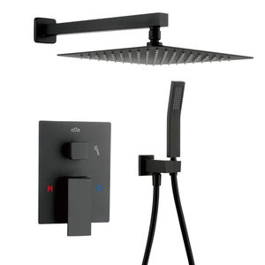 Bathroom Rain <b>Shower</b> <b>Head</b> Waterfall <b>Shower</b> <b>Head</b> Dual Function Ceramic Brass Body Hotel Bathroom Mixer Hidden <b>Shower</b> Set - Product Image 1