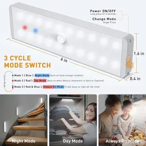 20Leds Dimmer Usb Motion Sensor With Remote Control Wireless Stick-Anywhere Safe Light Led Closet Light With Charging Station
