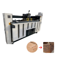 Machine à coudre et à clouer les boîtes en carton semi-automatique QHPACK, double servo, pour boîtes à pièces individuelles