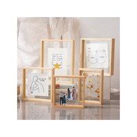 Double-sided Transparent Glass Photo Frame DIY Creative Picture Frame Mounting Frame Painting Polaroid Photo Table Display Frame
