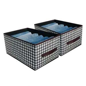 Fabric Storage <b>Box</b> Closet <b>Wardrobe</b> Clothes Organizer <b>Box</b> Foldable Organizer Drawer for Clothing Pants Jeans - Product Image 2