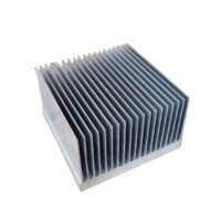 Radiateur en aluminium extrudé 6063 usiné CNC de haute précision, anodisé, pour l'électronique industrielle
