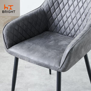 <span class=keywords><strong>2025</strong></span> sang trọng Đồ nội thất nhà hiện đại nóng bán giá rẻ vải bọc ghế ăn với màu đen sơn tĩnh điện chân - Product Image 5