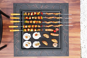 Brûleur à bois d'extérieur, foyer au charbon de bois, foyer en acier de grande taille, patio, jardin, feu de joie avec barbecue - Product Image 6