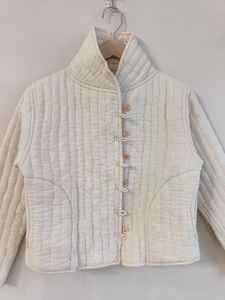 เสื้อแจ็คเก็ตผ้าฝ้ายทำมือสำหรับผู้หญิง สไตล์โบฮีเมียน เสื้อแจ็คเก็ตทำมือสำหรับผู้หญิง สไตล์ใหม่ เสื้อโค้ท ของขวัญสำหรับเธอ ทำด้วยมือทั้งหมด - Product Image 5