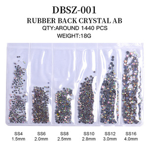 6 Rejillas de Diamantes de Imitación Brillantes AB para Decoración de Uñas, Cristales Planos para Arte de Uñas con Servicio de Etiqueta Privada - Product Image 6