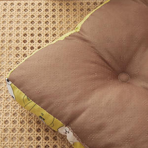 Coussin de chaise épaissi à motif de dessin animé, 100 % coton, antidérapant, rectangulaire, pour assise prolongée, été 2025 - Product Image 5