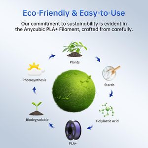 Anycubic <b>Pla</b> Plus 3D Printer Filament 1.75mm Purple 1kg High Toughness Dimensional Accuracy - Product Image 6