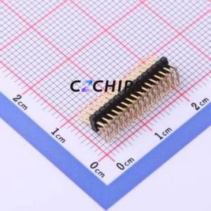 X1321WR-2x16J-C40D18 Pin Header Bent Lead Through Hole,P=1.27mm Connector 2x16P 1.27mm 1.27mm Pin Header - Product Image 2