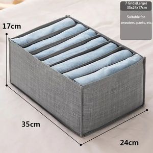Organizador de ropa para armario, <span class=keywords><strong>cajones</strong></span> de almacenamiento de ropa comprimida, caja organizadora de ropa interior - Product Image 6