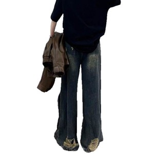 Jeans Retro Desgastados con Borlas, Bolsillos Grandes y Agujeros, Diseño Veraniego para Hombre y Mujer - Product Image 4