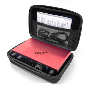 Beludru Premium untuk Scarlett 2i2 Generasi ke-4 Penutup Pelindung Perjalanan dengan Cangkang Keras - Hanya Casing - Product Image 1