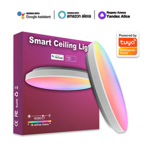 Pour <span class=keywords><strong>Amazon</strong></span> Tuya Smart RGBCW LED <span class=keywords><strong>plafonnier</strong></span> Design moderne pour bureau à domicile AC WiFi APP commande vocale pour <span class=keywords><strong>chambre</strong></span> salon - Product Image 3
