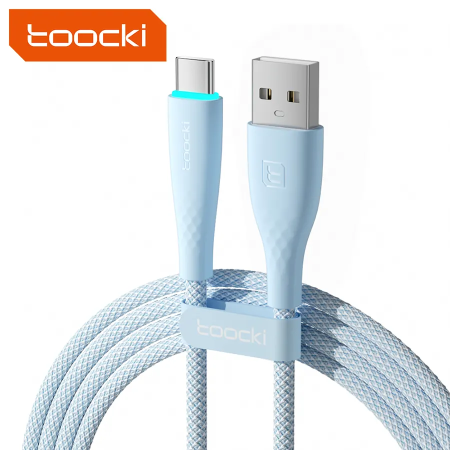 Toocki Cáp USB Type C Cáp Sạc Nhanh USB A Sang USB C 3A Sợi Dệt TPE Cao Cấp