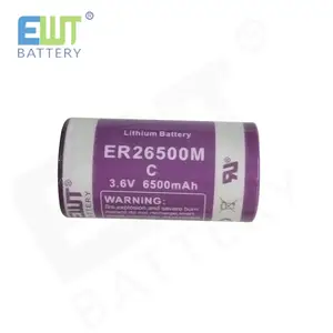 EWT優れた一次リチウム電池ER26500M3.6V6500mAh円筒形一次電池