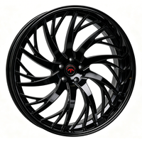 Jantes forgées sur mesure 2 pièces SL 28X10 30X9.0 30X10 5x130 à rayons usinés et lèvres profondes polies pour véhicules de performance