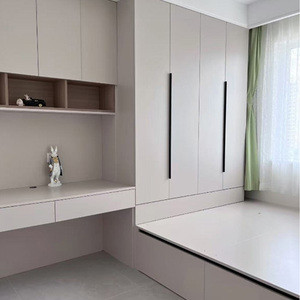 Muebles de cama de madera maciza modernos personalizados para hoteles, muebles de dormitorio versátiles para toda la casa para el hogar y espacios comerciales - Product Image 5