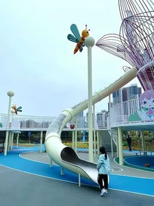 Toboggan tubulaire professionnel en acier inoxydable sur mesure pour équipement de jeux d'extérieur pour enfants, parc d'aventure - Product Image 3