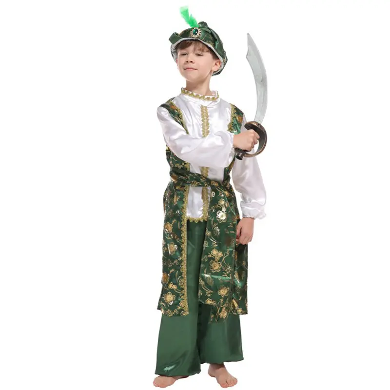 Conjunto de disfraces de Carnaval para niños, traje de un principito árabe, juego de rol