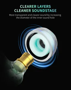 KBEAR KT02 Écouteurs de remplacement en <span class=keywords><strong>silicone</strong></span> liquide IEM HiFi Sound Embouts d'oreille 4 paires XS S M L pour KZ ZST ZS10 <span class=keywords><strong>PRO</strong></span> ZS10 <span class=keywords><strong>PRO</strong></span> X AS10 - Product Image 6