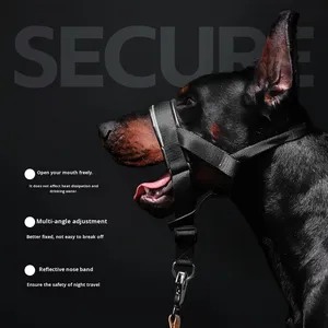 Nuevo Bozal para Perro Compatible con Correa, Anti-Mordida, Anti-Ladrido, Ajustable, de Cuero, para Perros Medianos/Grandes, para Entrenamiento Canino - Product Image 6